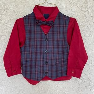4/$16 NWOT Boy’s 4T Nautica Shirt + Vest and Bow Tie